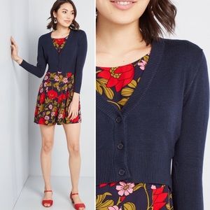 Navy Cropped Cardigan from Fervor/ ModCloth! 💙